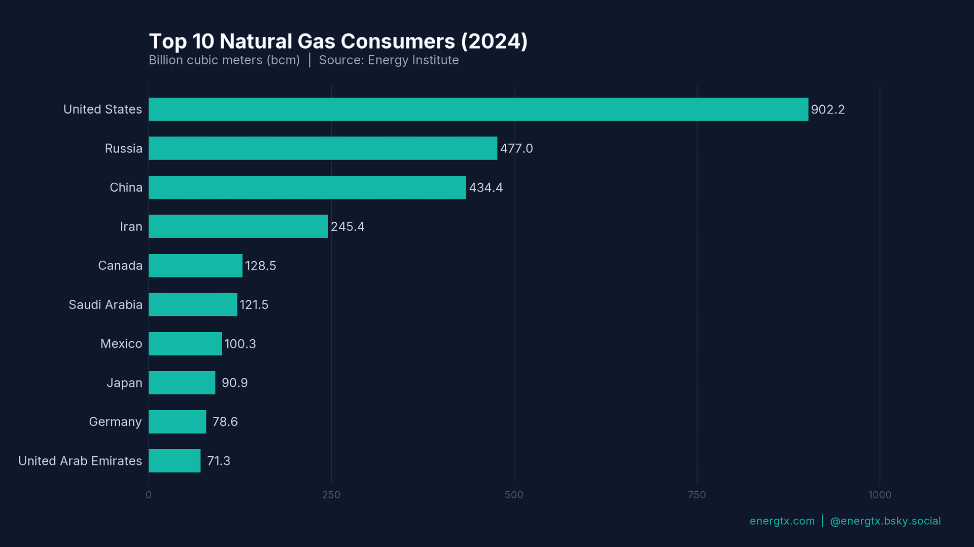 Top Natural Gas Consumers